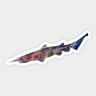 Galaxy Goblin Shark Sticker